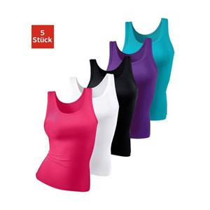 Petite fleur Hemd van zachte fijnrib-kwaliteit, tanktop, onderhemd (5 stuks, Set van 5)