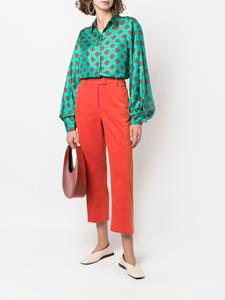 albertobiani Alberto Biani Zijden blouse - Groen