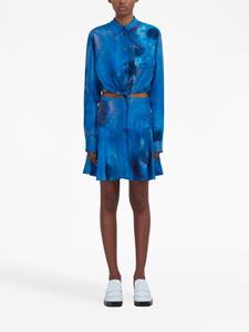 Marni Rok met abstracte print - Blauw