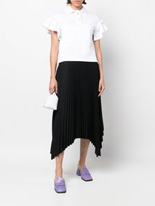 viktor&rolf Viktor & Rolf Poloshirt met ruchemouwen - Wit