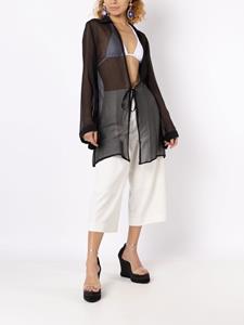 amirslama Amir Slama Zijden blouse - Zwart