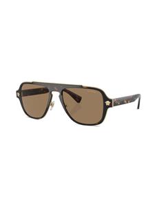 versaceeyewear Versace Eyewear Zonnebril met piloten montuur - Groen