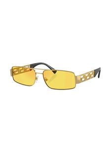 Versace Eyewear Zonnebril met rechthoekig montuur - Goud