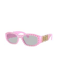 Versace Eyewear Zonnebril verfraaid met studs - Roze