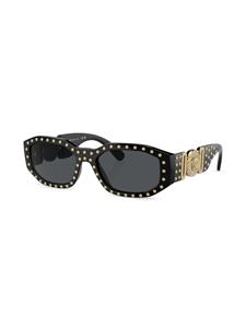 versaceeyewear Versace Eyewear Zonnebril verfraaid met studs - Zwart