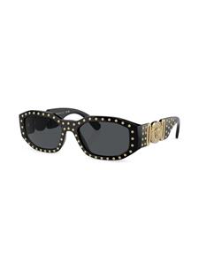 Versace Eyewear Zonnebril verfraaid met studs - 539787 Black