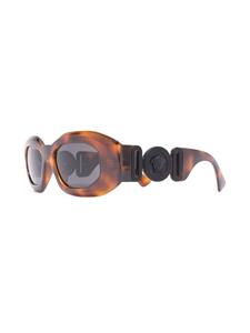 versaceeyewear Versace Eyewear Zonnebril met ovaal montuur - Bruin