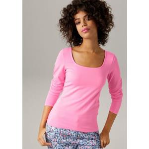 Aniston CASUAL Langarmshirt, mit Karree-Ausschnitt