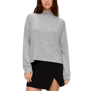Viskose stretch pullover geborsteld effect dames QS