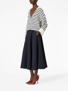 valentinogaravani Valentino Garavani Crepe Couture midi-rok - Blauw