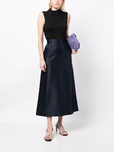 Kiton Midi-rok met A-lijn - Blauw