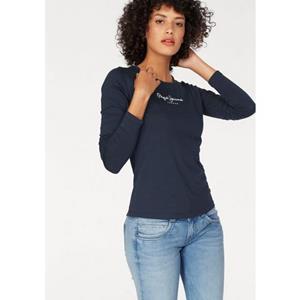 Pepe Jeans Shirt met lange mouwen NEW VIRGINA L/S met logoprint