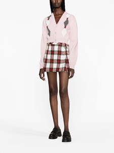 Alessandra Rich Wollen mini-rok - Rood