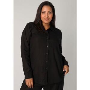 Base Level Curvy Blouse met lange mouwen Yaella