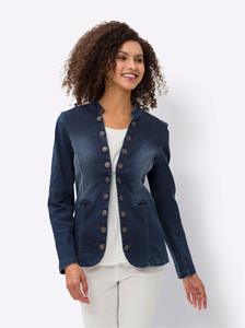 Jeansblazer in darkblue stone-washed van heine