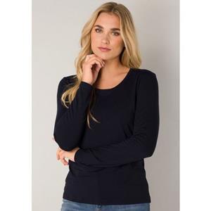 Base Level Langarmshirt mit Rundhalsausschnitt
