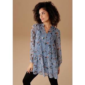 Aniston SELECTED Lange blouse met decoratieve biesgarnering