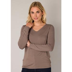 Base Level Langarmshirt, mit V-Ausschnitt