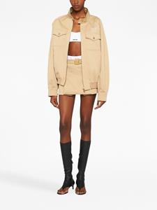 miumiu Miu Miu Mini-rok met ceintuur - Beige