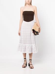 Michael Kors Midi-rok met ringlets - Wit