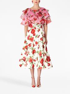 carolinaherrera Carolina Herrera Rok met bloemenprint - Wit