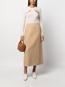 bymalenebirger By Malene Birger Wollen midi-rok - Beige