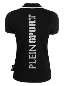 pleinsport Plein Sport Poloshirt met logoprint - Zwart