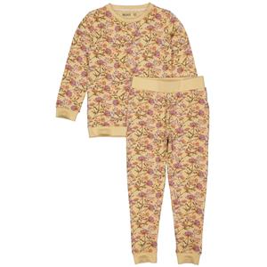 Quapi Meisjes pyjama - Puck - AOP Zand bloemen