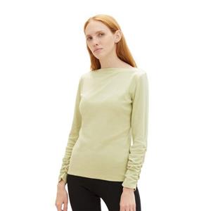 TOM TAILOR T-Shirt Langarmshirt mit U-Boot Ausschnitt