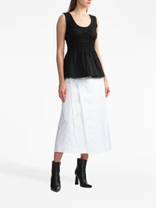 Proenza Schouler White Label Rok met zijstrik - Wit