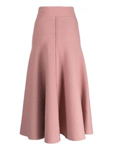pringleofscotland Pringle of Scotland Midi-rok van wolmix - Roze
