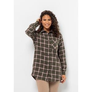 Jack Wolfskin Morgenluft Shirt Women Wandelblouse Dames L island moss 41 is