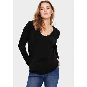 Saint Tropez Langarmshirt "SZ-ADELIA V-N LS", Wwertige Lyocell-Qualität