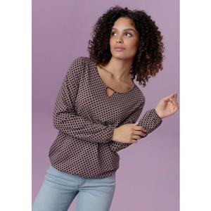 Aniston SELECTED Shirt met lange mouwen in verschillende prints, elk met een sierelement