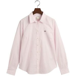 Gant Blouse met lange mouwen Nieuwe Slim Stretch Oxford Blouse voor comfortabel zitten en bewegingsvrijheid, new slim stretch, kreukvrij