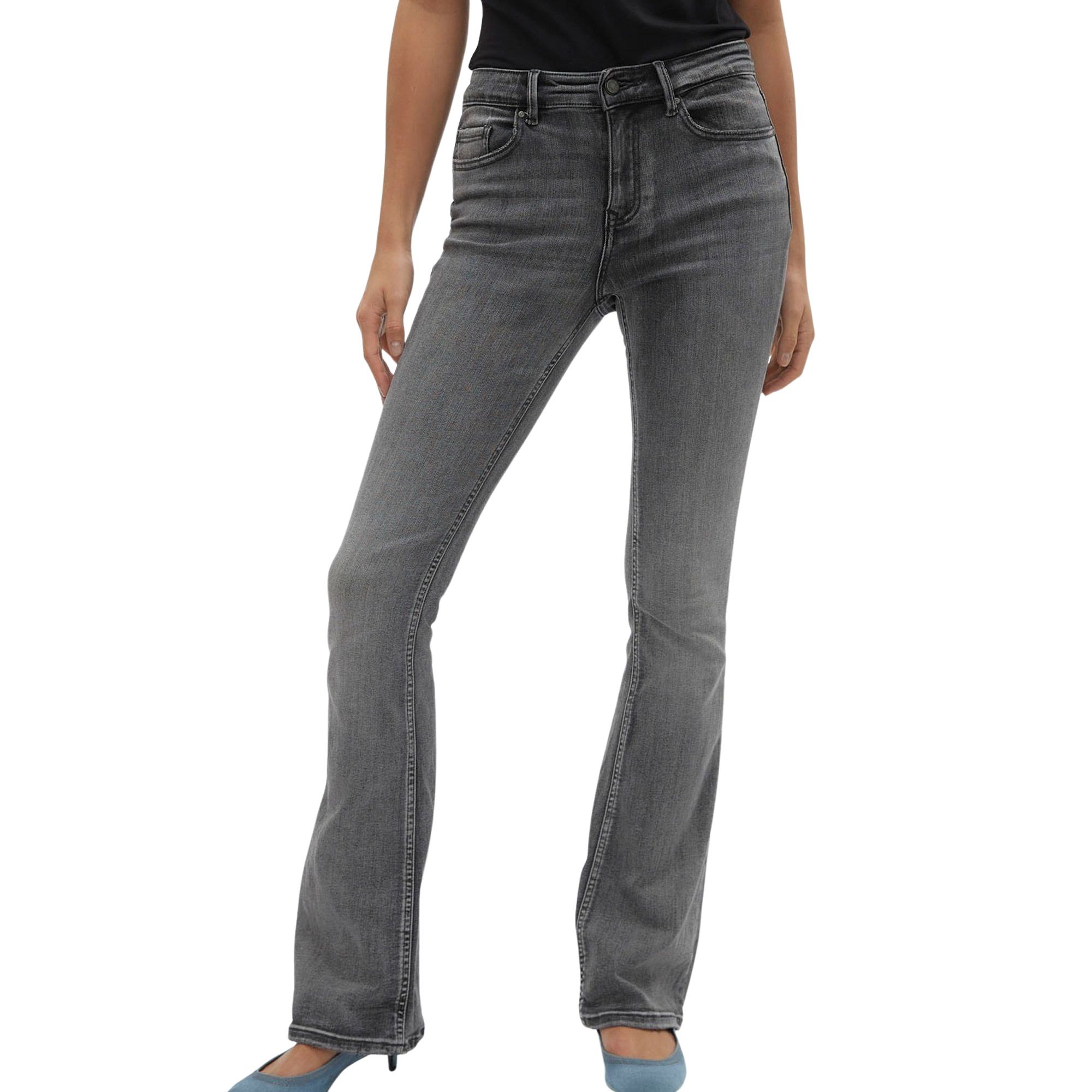 Vero Moda Flash Mid Rise Flared Jeans Dames
