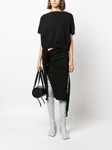 Rick Owens DRKSHDW Denim midi-rok - Zwart