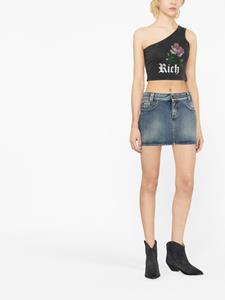 alessandrarich Alessandra Rich Mini-rok met zakdetail - Blauw