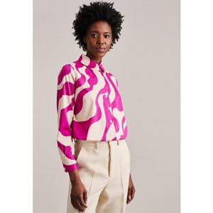 seidensticker Hemdbluse "Schwarze Rose", Kragen Druck
