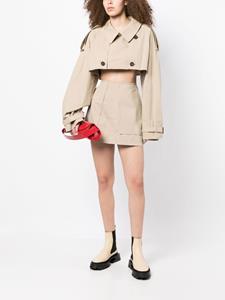 pushBUTTON A-lijn rok - Beige