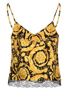 Versace Hemd met barokprint - Zwart