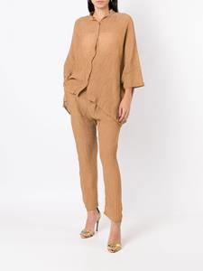 amirslama Amir Slama Zijden blouse - Bruin
