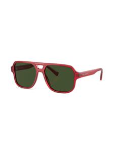 dolce&gabbanakids Dolce & Gabbana Kids Zonnebril met vierkant montuur - Rood