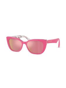dolce&gabbanakids Dolce & Gabbana Kids Zonnebril met cat-eye montuur - Roze