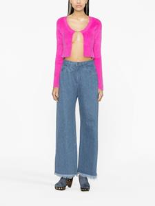 Jacquemus La Maille cropped vest - Roze