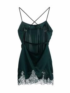 fleurofengland Fleur Of England Jurk met afwerking van kant - Groen