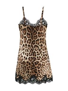 dolce&gabbana Dolce & Gabbana Hemd met luipaardprint - Bruin