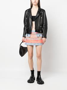DSQUARED2 Tweed mini-rok - Blauw