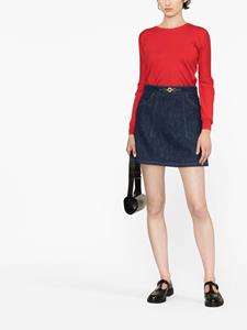 Patou Mini-rok met A-lijn van biologisch denim - Blauw