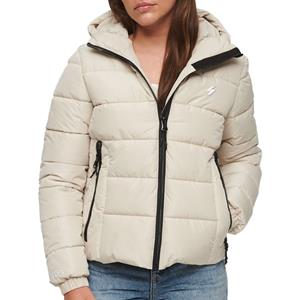 Superdry Steppjacke "HOODED SPIRIT SPORTS PUFFER", mit Kapuze, aus wasserabweisendem Material